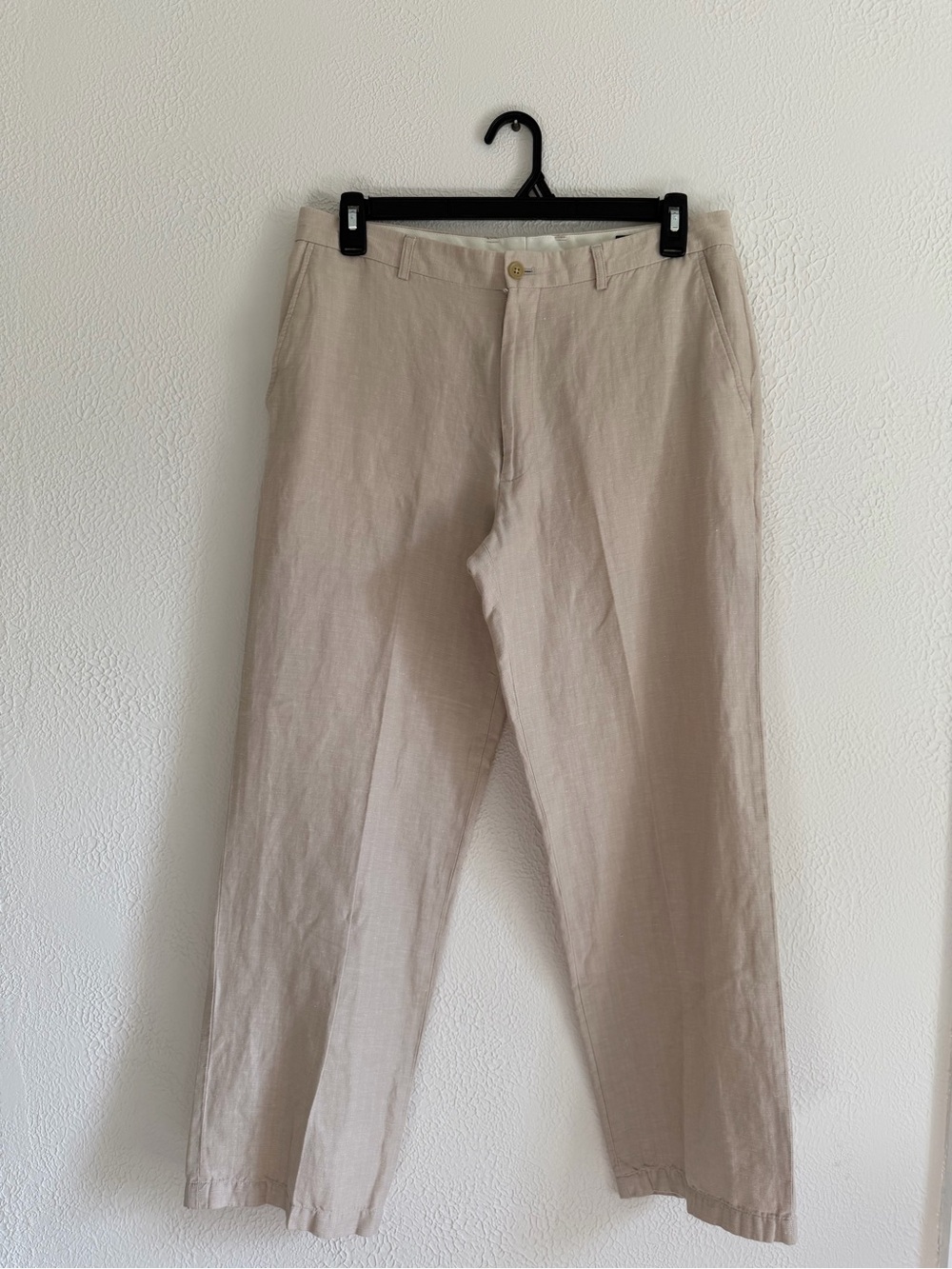 Axcess by Liz Claiborne Men’s beige Linen/Cotton Blend dress pants